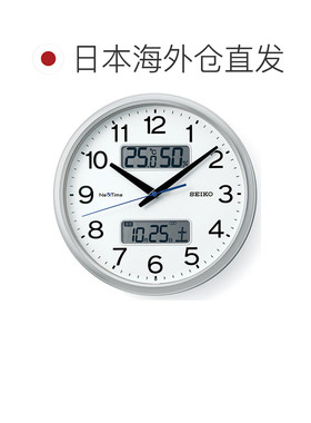 日本直邮精工SEIKO多功能挂钟 温湿度日历显示客厅电子壁钟ZS251S
