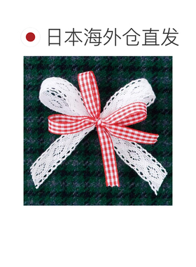 【日本直邮】格子纹丝带 红色 10毫米宽 x 20米卷 CHE-R3