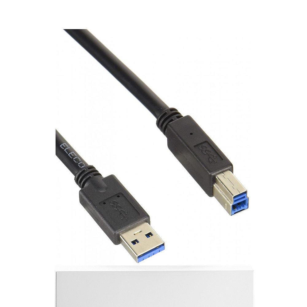 【日本直邮】宜丽客Elecom USB3.0数据线TypeA对TypeB黑色3米RoHS - 图3