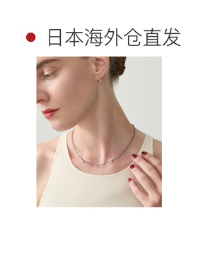 日本直邮agete 阿卡朵 女士 银饰天然石蓝宝石项【付后1h可退】