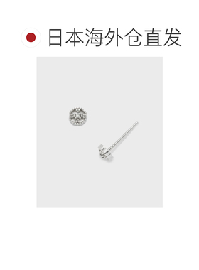 日本直邮agete 阿卡朵 女士 925银镶钻耳钉（0.01【付后1h可退】