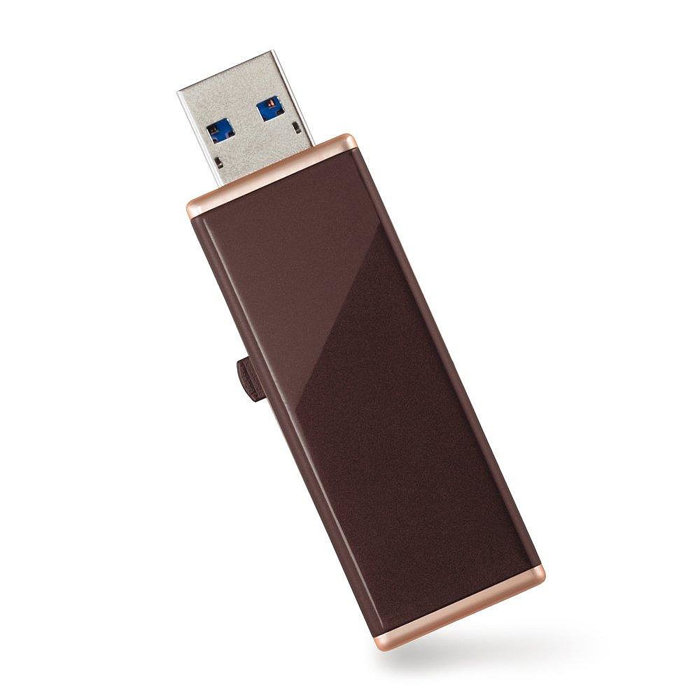 自营｜BUFFALO USB3.0/2.0用U盘16GB无盖式 棕色巴法络 - 图2