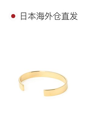 日本直邮MM6 Maison Margiela 8mm 极简 Logo 金色手镯（sm6uy006
