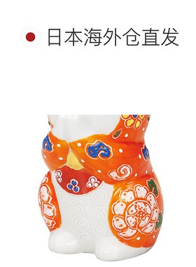 日本直邮九谷烧礼品包装3.2号祈福猫 大号 摆件 护身符 招财猫