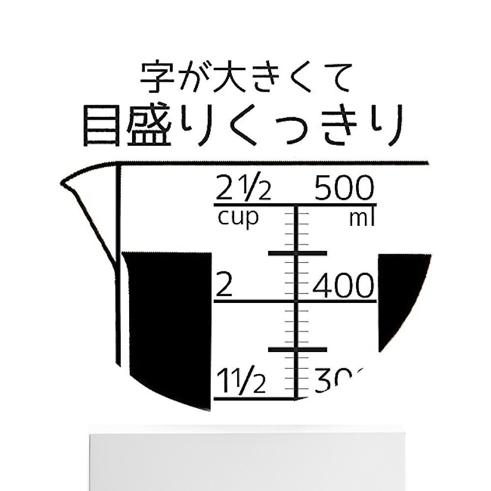 【日本直邮】斯凯达OSAMU GOODS系列测量杯500ml厨房用品玻璃-图3