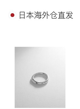 日潮跑腿COCOSHNIK 银色拱形切割戒指时尚