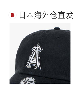 日本直邮NEW ERA 47BRAND 洛杉矶天使队棒球帽 黑色白色 均码