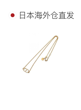 日本直邮中古vintage二奢Dior迪奥女A级95新Dior迪奥镀金金属项链