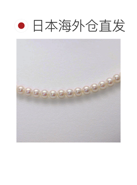 日本直邮小珍珠项链4.5毫米白粉色Akoya Pearl