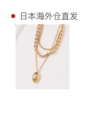 日本直邮VIS女士双链硬币项链 2026ABVZ16090吊坠