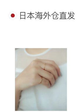 1h可退 日本直邮ebine 女士1mm锆石三石戒指 金属过敏适用 316L不
