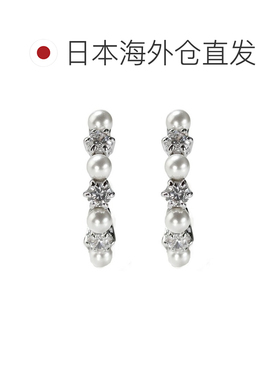 日本直邮施华洛世奇矩阵系列女士耳环银色5709256双耳佩戴