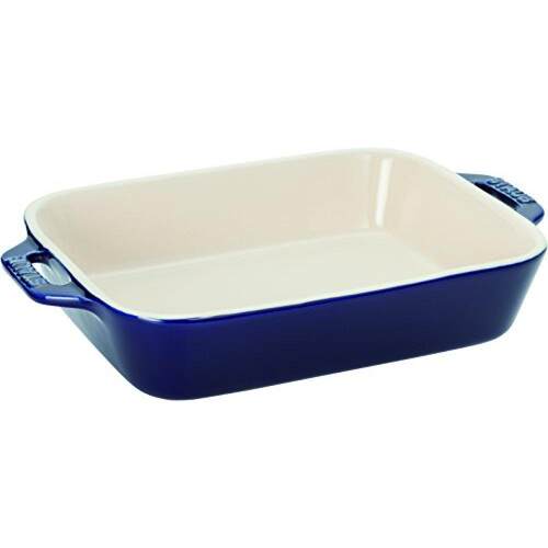 【日本直邮】staub长方形陶瓷焗烤盘子烤箱微波炉兼容 20×16cm大 - 图0