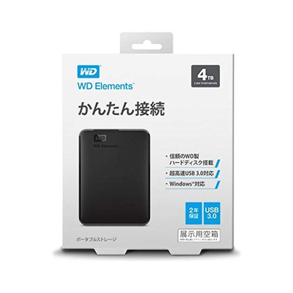 西部数据移动硬盘HDD 3TB USB3.0 Elements 便携式 - 图0