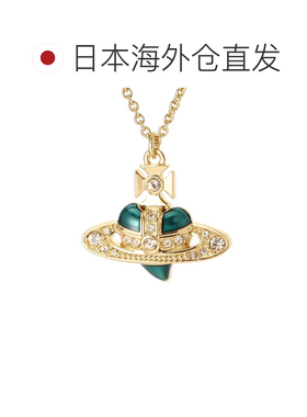 日本直邮Vivienne Westwood NEW DIAMANTE HEART PENDANT 女士项