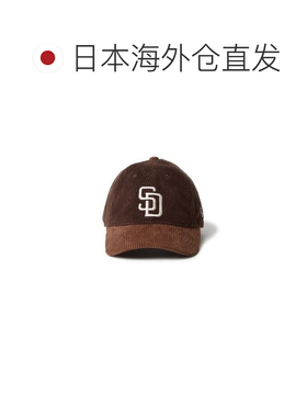 日本直邮NEW ERA 纽亦华童装灯芯绒帽子棕鸭舌帽棕凉鞋