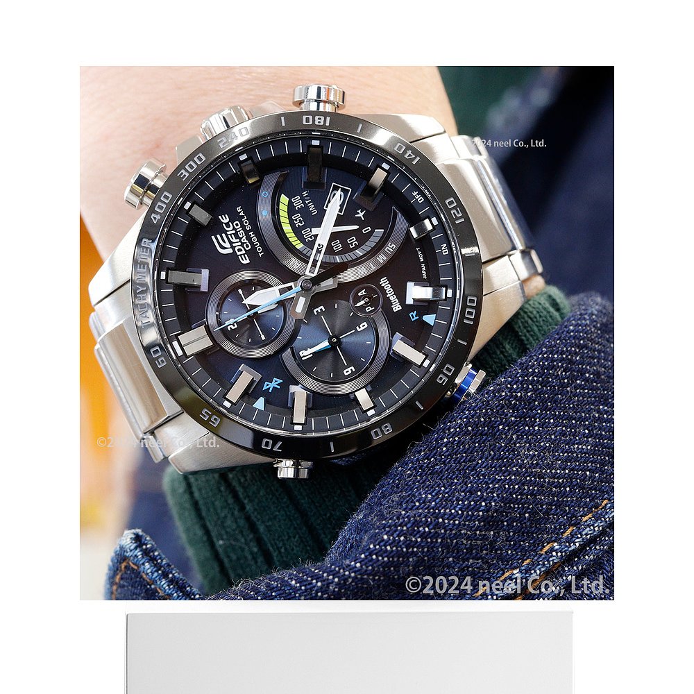 日本直邮卡西欧 EDIFICE 蓝牙太阳能男士手表TIME TRAVELLERTough - 图3