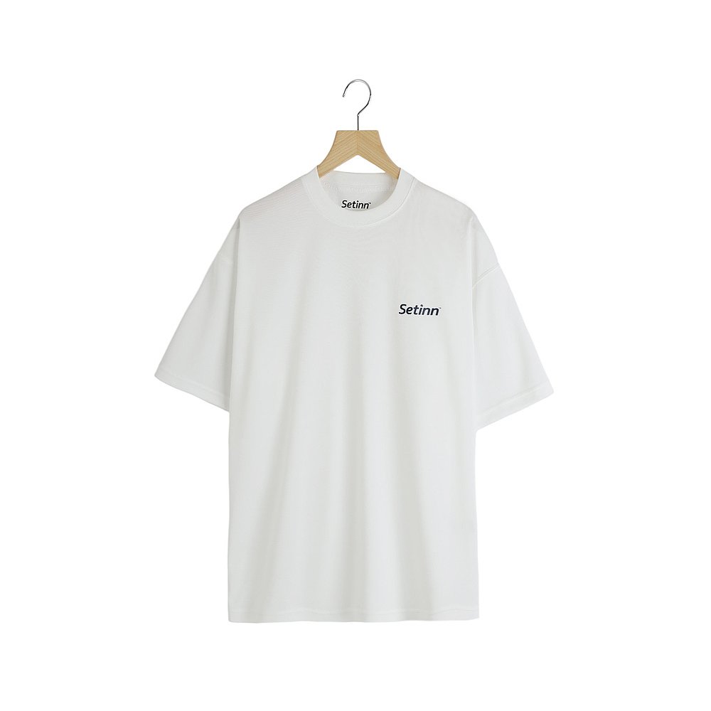 1h可退 日本直邮Setinn 男士简约刺绣logo宽松T恤 25S026男装 - 图0