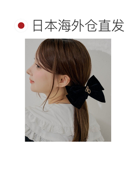 日本直邮Chico 女士 丝绒质感logo缎带发束发绳 C【付后1h可退】
