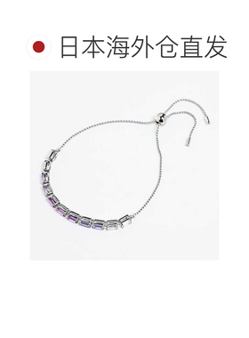 日本直邮施华洛世奇手链 Matrix Tennis 透明紫色银色 5707199 珠