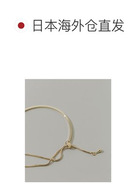 1h可退 日本直邮SMELLY 女士可调节曲线金属链条滑动手链 SMA62NF