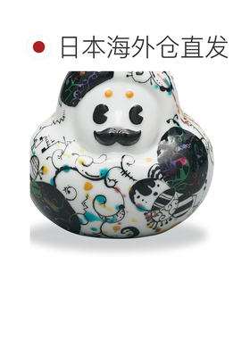 日本直邮九谷烧礼品包装山田裕子设计的九谷烧百万山花吉祥装饰品
