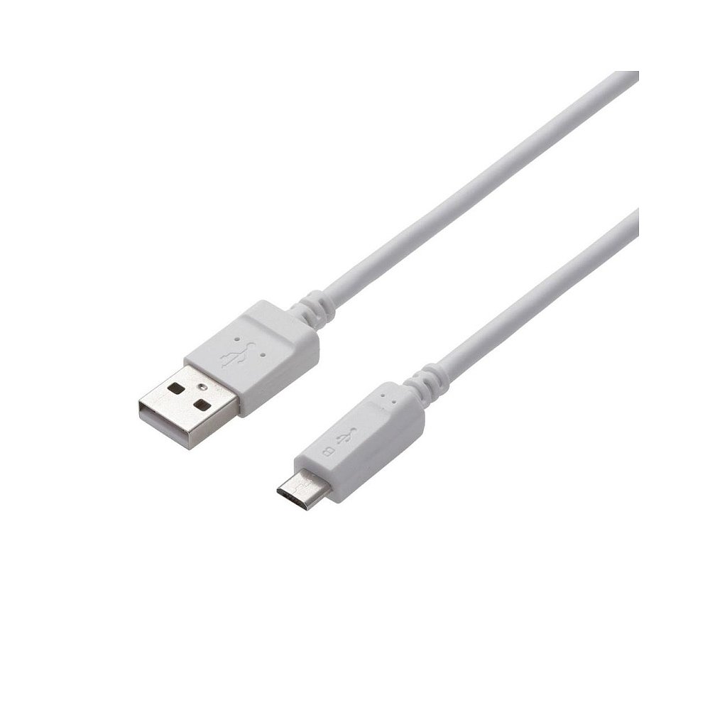 【日本直邮】Elecom宜丽客MicroUSB快充数据线2A1.5m白PA AMB2U15-图0