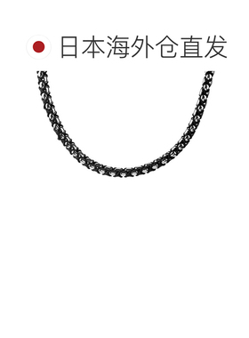 日本直邮Calvin Klein 男士项链 FUSED 35100038银色和黑色配饰