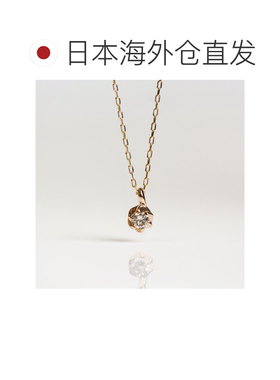 1h可退 日本直邮cui-cui 0.05ct 扭转设计 单颗钻石项链 K10YG 78