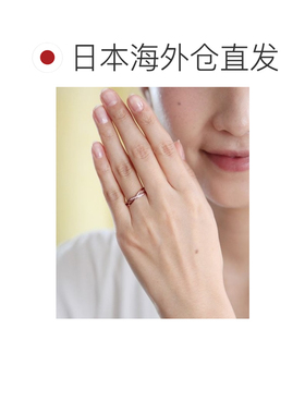 1h可退 日本直邮Canal 4℃ 女士K10粉金戒指 151746143101