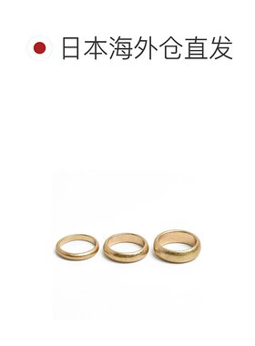 1h可退 日本直邮Re:EDIT 女士 简约三件套戒指组 可叠戴设计 1396