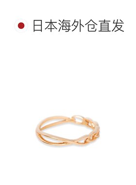 1h可退 日本直邮NOJESS 女士K10金属戒指 双面设计 可搭配各种风