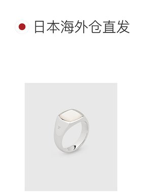 1h可退 日本直邮TOMWOOD 白珍珠中号经典印章戒指 101283