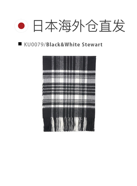 日本直邮Johnstons约翰斯顿羊绒格子呢披肩围巾WA000056高端时尚