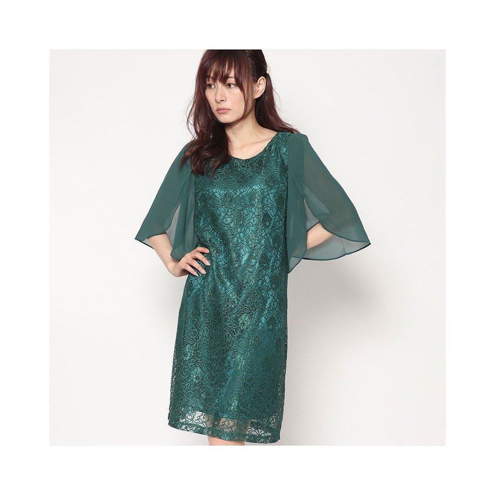 【日本直邮】styleblock雪纺袖蕾丝 天猫国际探物日本连衣裙