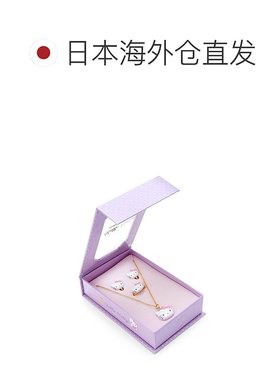 日本直邮【日本直邮】三丽鸥 首饰3件套 凯蒂猫戒指耳环项链37739
