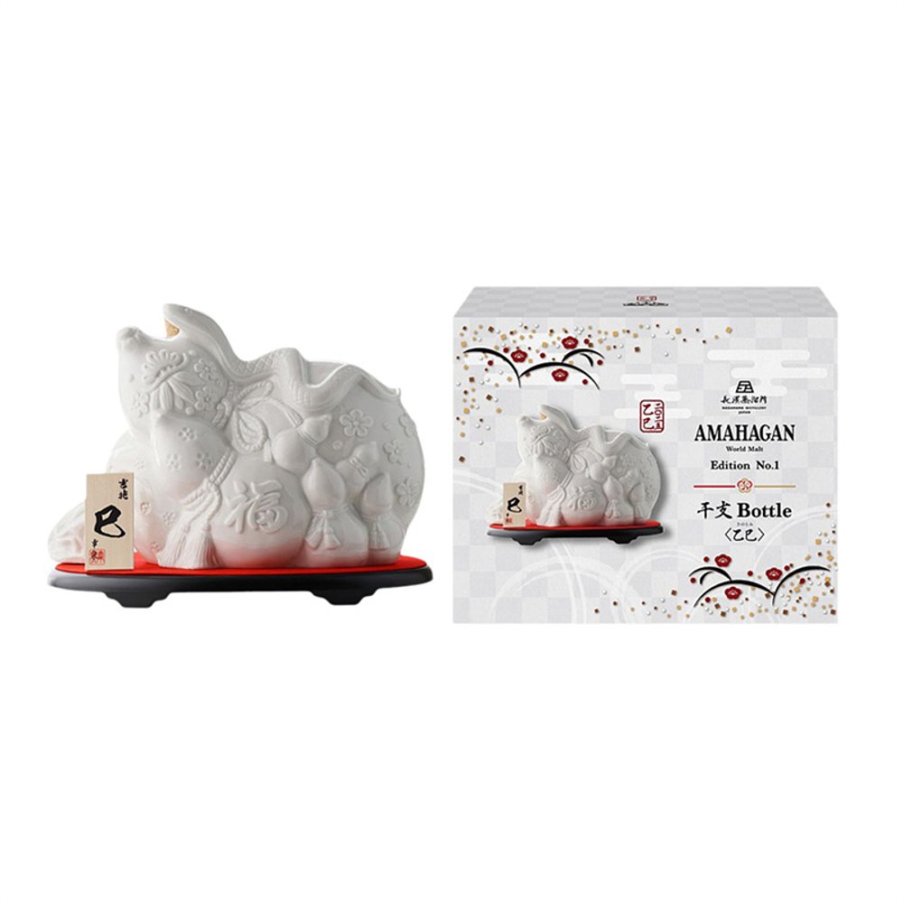 日本直邮长滨蒸馏所2025蛇年生肖瓶干支Bottle乙巳47度700ml - 图2