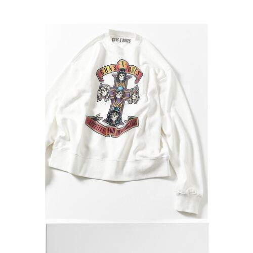 1h可退 日本直邮FREAK'S STORE男装联名GUNS N ROSES宽松印花卫衣 - 图3