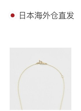 日本直邮日潮 agete 阿卡朵10K钻石项链白色 均码礼物简约