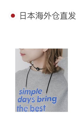 1h可退 日本直邮SMELLY 女装 复古黑色花朵 项链 金属质感短款颈