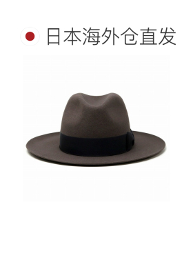 日本直邮STETSON Manhattan 男士宽檐礼帽 毛毡绅士帽 深灰色 冬