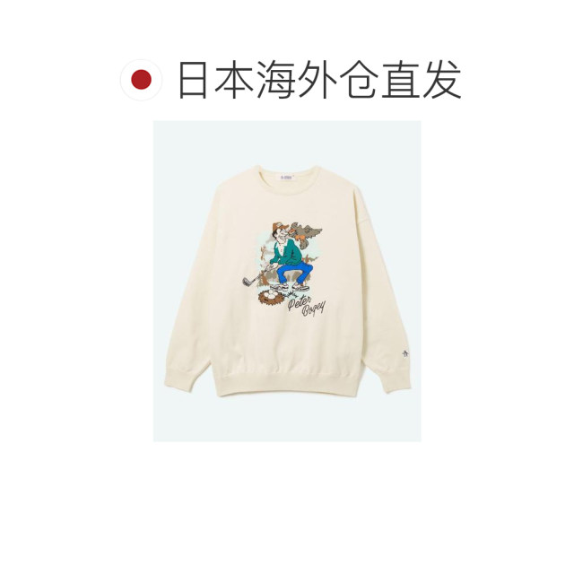ໂດຍກົງຈາກປະເທດຍີ່ປຸ່ນ MUNSINGWEAR penguin sweatshirt ຜູ້ຊາຍແຂນຍາວ sweater ຄໍມົນທີ່ມີນ້ໍາຫນັກເບົາ