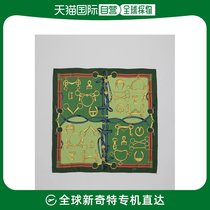 Japan Direct Mail ROPE Ladies Retro Patterned Silk Scarves Big Size Glossy and Unique Design Advanced