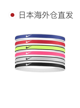 日本直邮Nike 耐克 对勾 运动头带 6条装 2.0 大学红 皇家蓝 电光