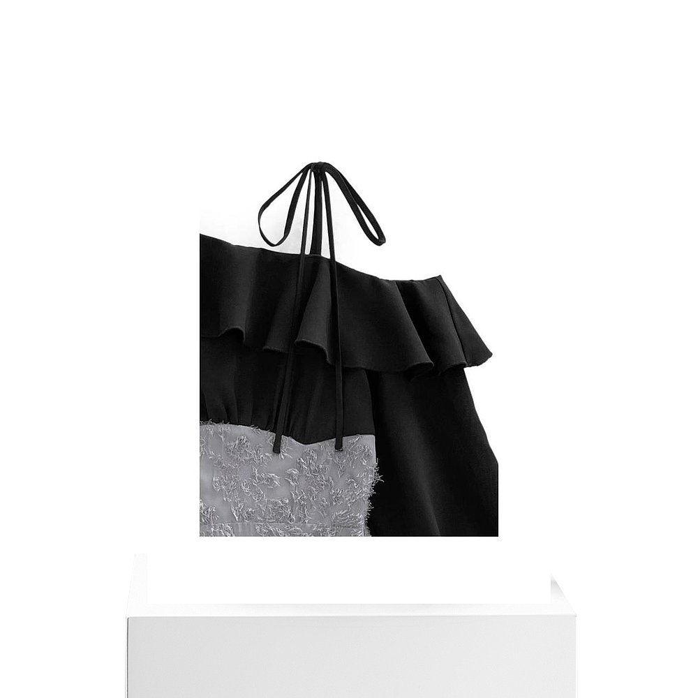 日本直邮日潮 GRL单肩提花拼接伞摆连衣裙pr69 - 图3