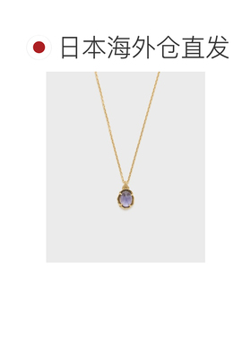 1h可退 日本直邮NOJESS 女士 紫锂辉石玫瑰切工项链 花朵造型精致