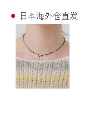 日本直邮SMELLY 女士 黑色串珠金币项链 SM263302【付后1h可退】