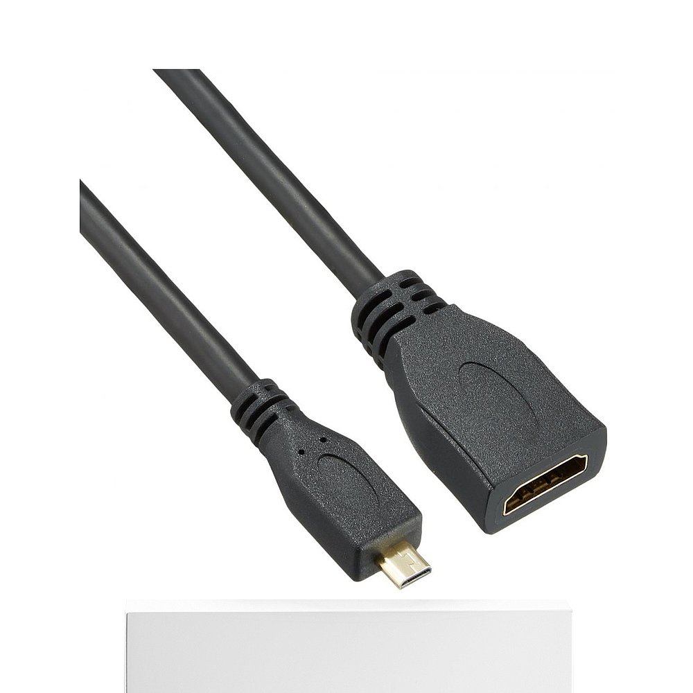 ELECOM转换数据线HDMI TypeA对HDMI MICRO TypeC黑色宜丽客 - 图3