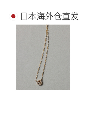日本直邮Lilas 女士 K10黄金小钻石圆圈项链 26110202107070