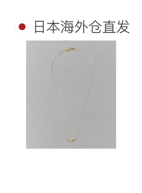 日本直邮ete 女士 K18黄金钻石蕾丝线条项链 261151